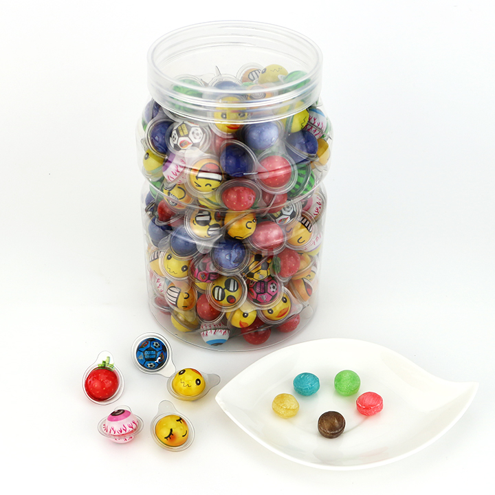 2024 new 3D eyeball cartoons super sour fruit flavored hard candy in jar CH-Q115