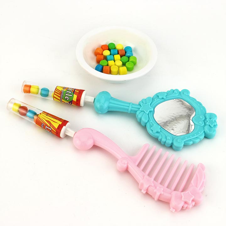Cartoon Girl's mirror and comb shaped toy candy CH-T1242