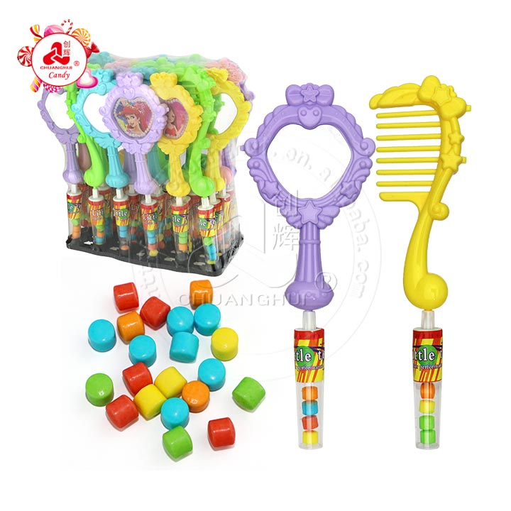 Cartoon Girl's mirror and comb shaped toy candy CH-T1242
