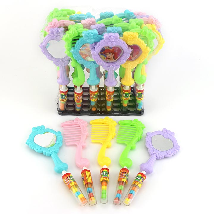 Cartoon Girl's mirror and comb shaped toy candy CH-T1242