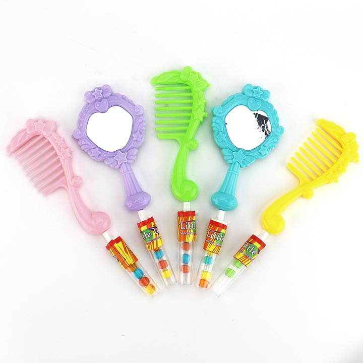 Cartoon Girl's mirror and comb shaped toy candy CH-T1242