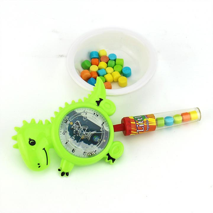 Cartoon dinosaur shaped maze toy candy CH-T1243