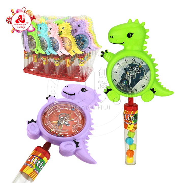 Cartoon dinosaur shaped maze toy candy CH-T1243