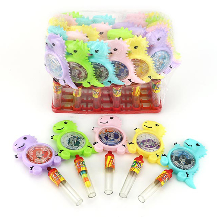Cartoon dinosaur shaped maze toy candy CH-T1243