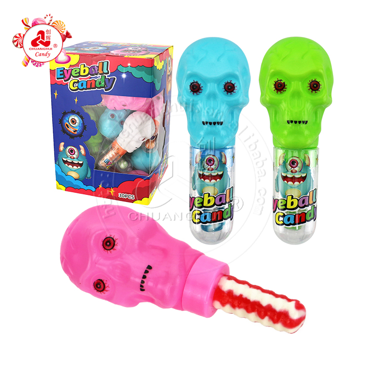 Halloween Skull head shaped pacifier lollipop toy candy CH-T1246