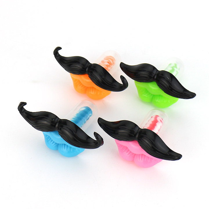 Funny beard and lip shaped pacifier lollipop toy candy CH-T1247