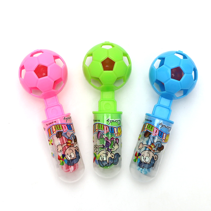 Cartoon Football Shaking bell shaped lollipop toy candy CH-T1248