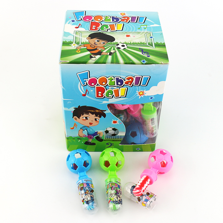 Cartoon Football Shaking bell shaped lollipop toy candy CH-T1248