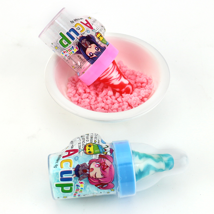 Nipple cup shaped pacifier lollipop with crystalline powder candyCH-T1252