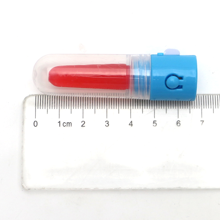 LED Light up lipstick shaped fruit flavored lollipop toy candy CH-T1257