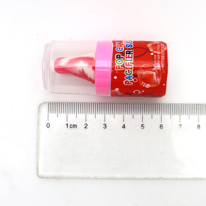 Cola Soda Can nipple pop pacifier lollipop with sour powder candy CH-T1259