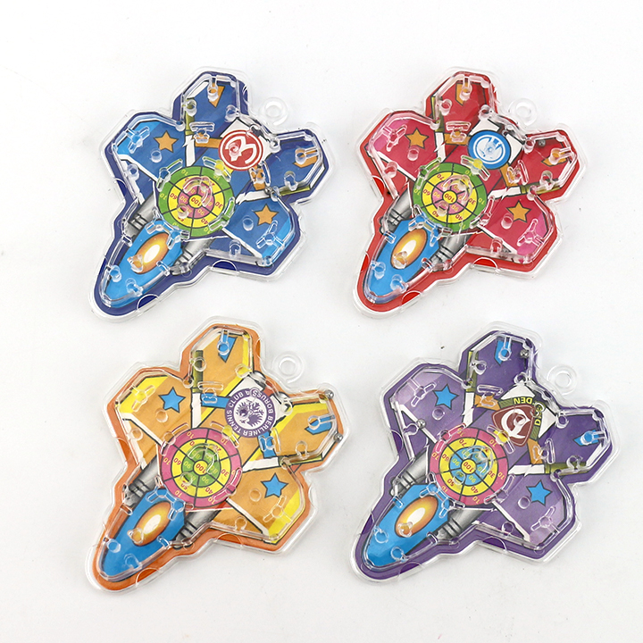 Fighter airplane shape maze toy candy with mini bubble gum CH-T1258