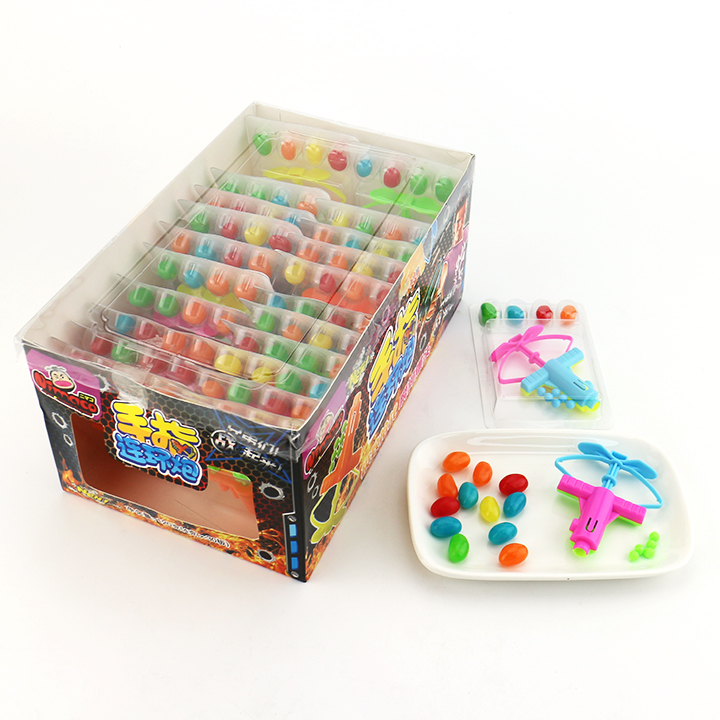 Finger Catapult candy toy shooting ball toy candy with jelly bean candy CH-T1260