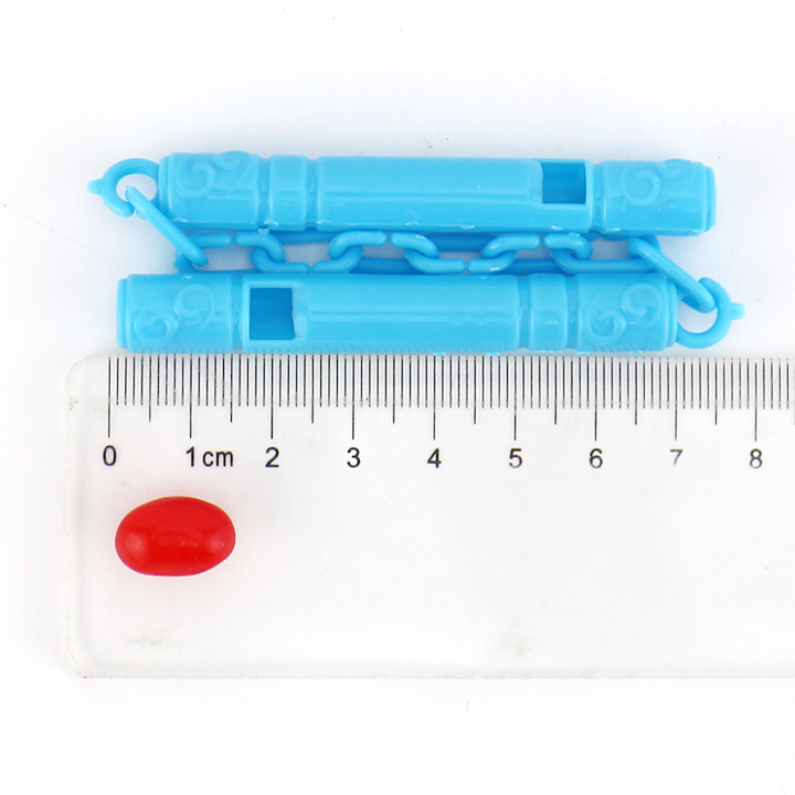 Mini Nunchakus double stick weapon whistle toy candy with jelly bean CH-T1261
