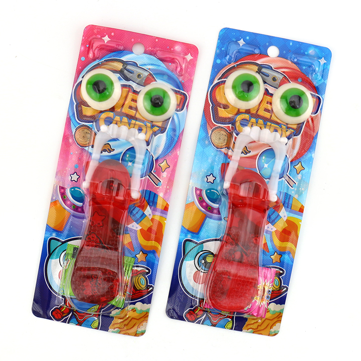 Halloween gummy eyeball, big tongue shaped soft candy and devil's tooth toy candy CH-T1263