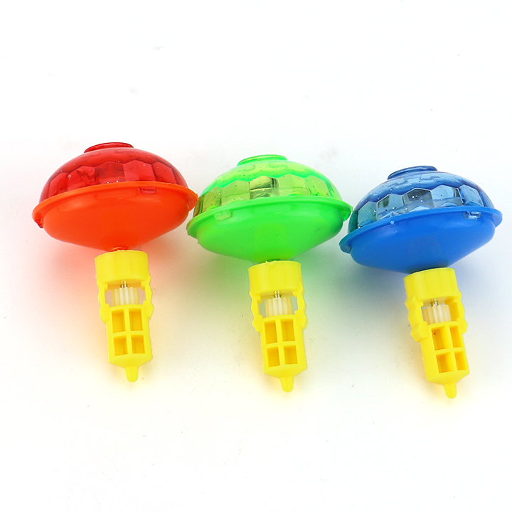 LED flashing top spinning gyro toy pull ruler light rotating gyroscope toy CH-X117