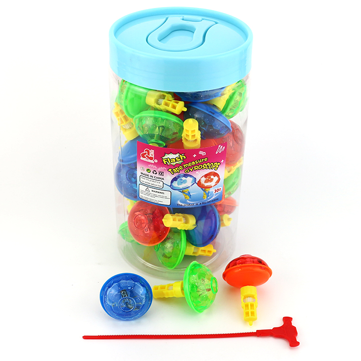 LED flashing top spinning gyro toy pull ruler light rotating gyroscope toy CH-X117