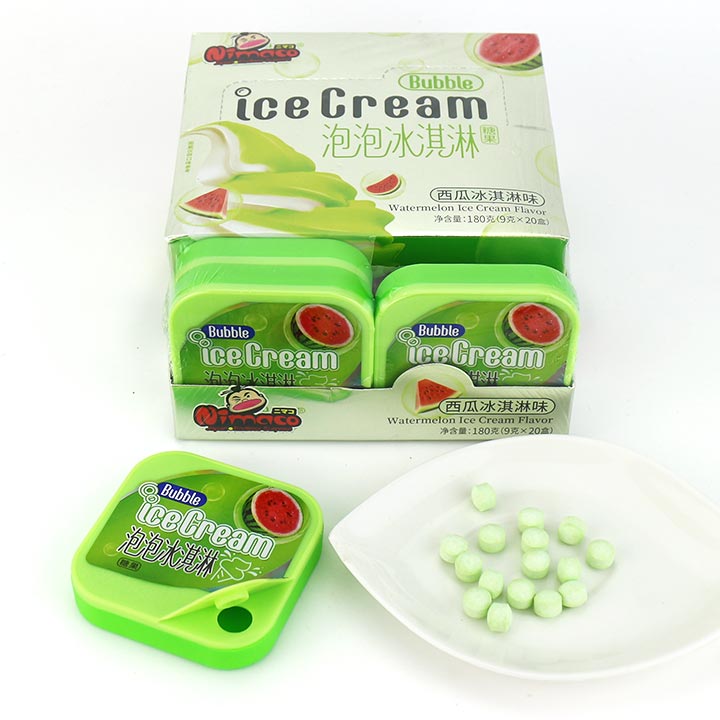 Halal sugar-free ice cream mix fruits flavor soda bubble pressed fizzy candy CH-Z264