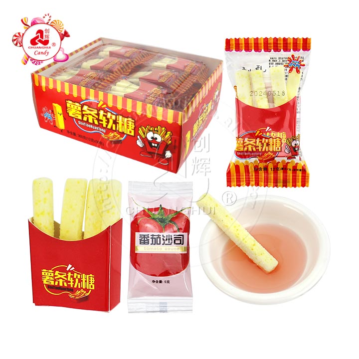 2024 New French fries soft gummy candy with tomato jam CH-J541