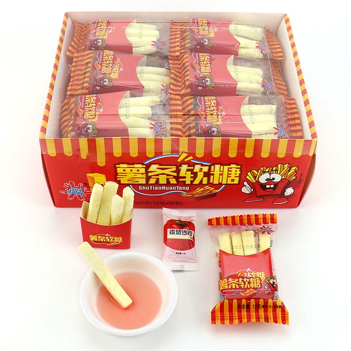 2024 New French fries soft gummy candy with tomato jam CH-J541