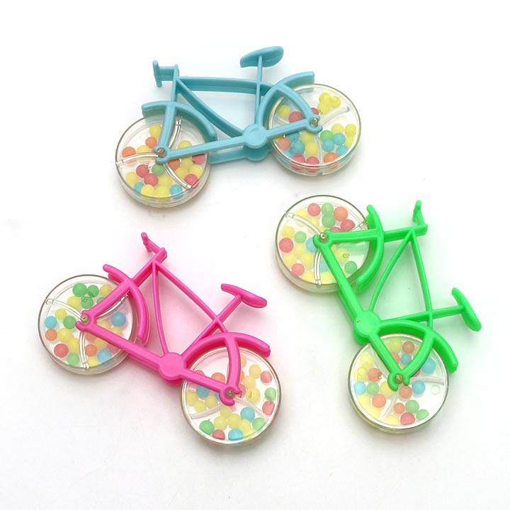 Mini bike candy toy bicycle shaped toy candy with mini colored pearl candy CH-T1267