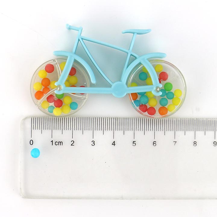 Mini bike candy toy bicycle shaped toy candy with mini colored pearl candy CH-T1267