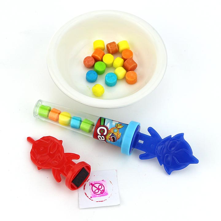Cartoon Ultraman stamp seal toy candy CH-T1270