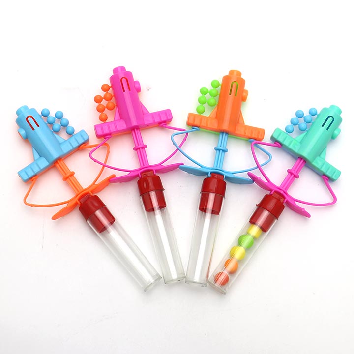 Cartoon Catapult candy toy shooting ball toy candy CH-T1272