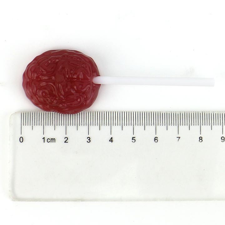 Halloween human organ brain shape hard lollipop candy CH-BP118