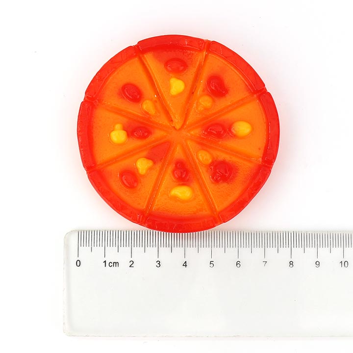 32g 8cm big size pizza shaped Fudge gummy soft candy CH-J553