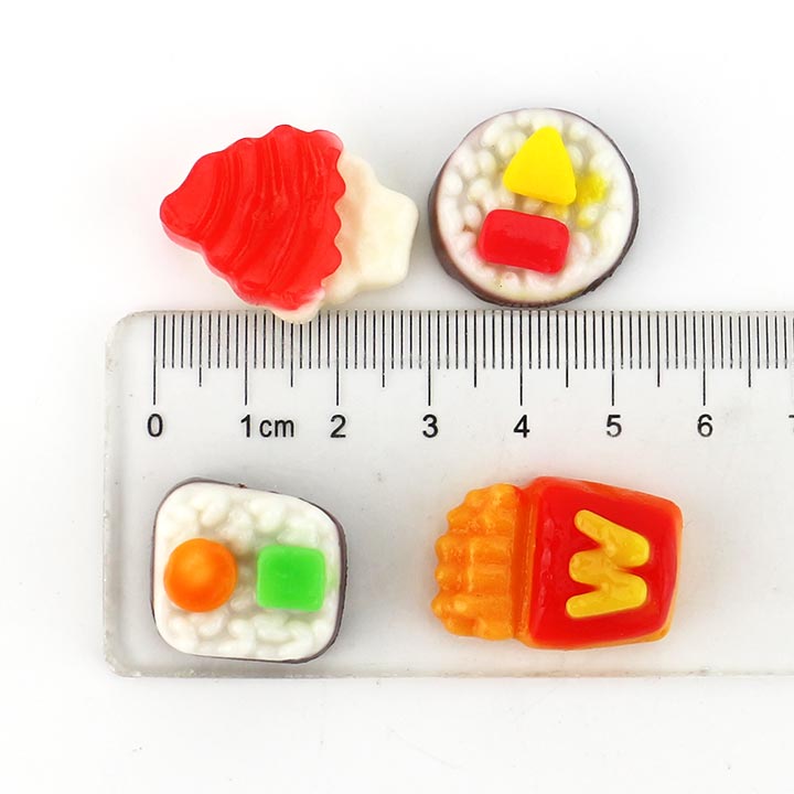 Halal Fast food & Sushi shape soft gummy sweet candy CH-J555