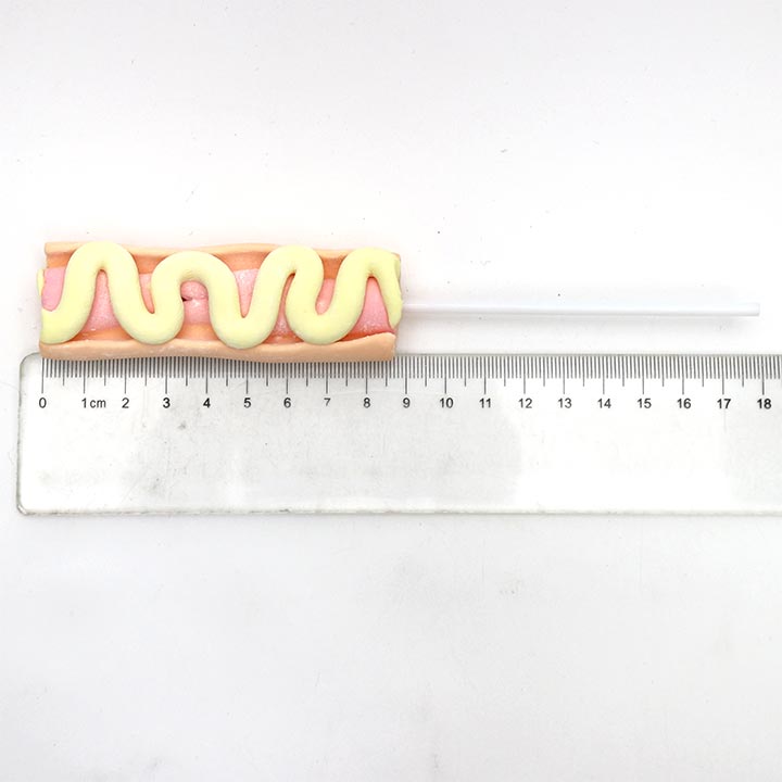 Halal 10g hotdog shaped marshmallow lollipop cotton candy lolly pop CH-M181