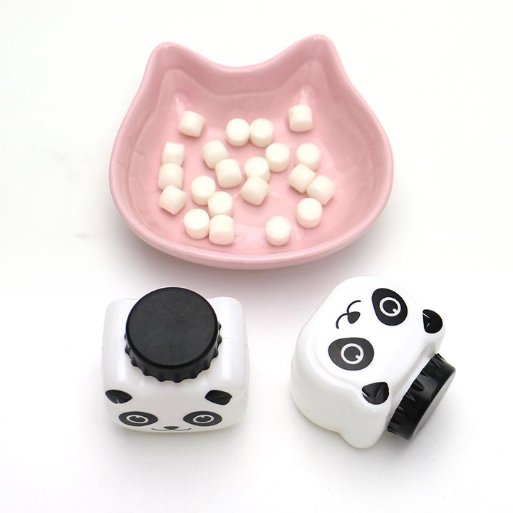 Panda head bottle with yogurt pressed tablet candy CH-N689