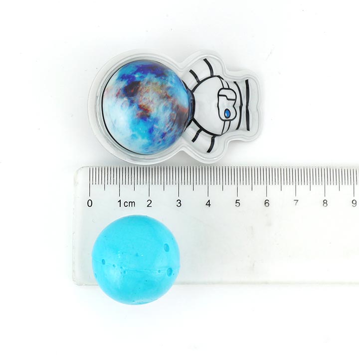 3D Planet Astronauts shape soft gummy candy ball with jam filling CH-J559