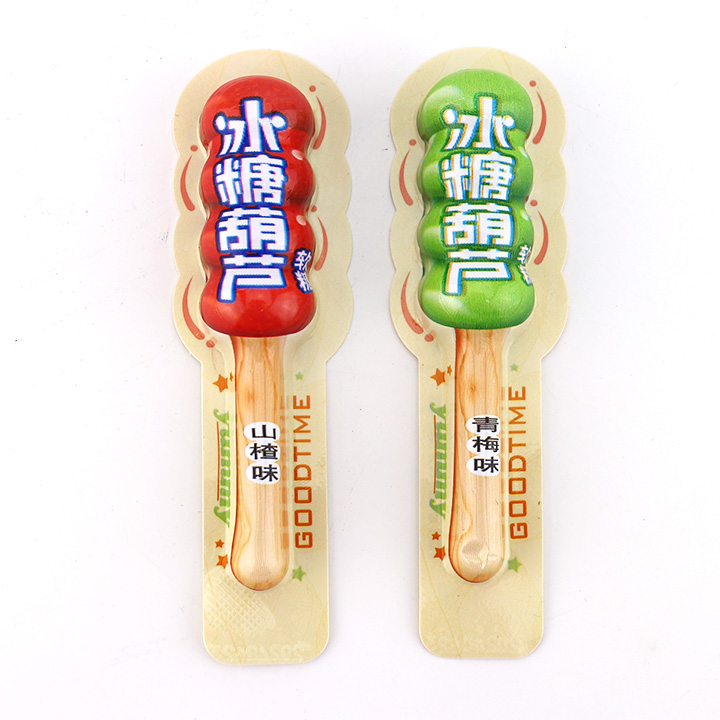 2024 Bingtanghulu shaped soft gummy lollypop jellypop CH-J577