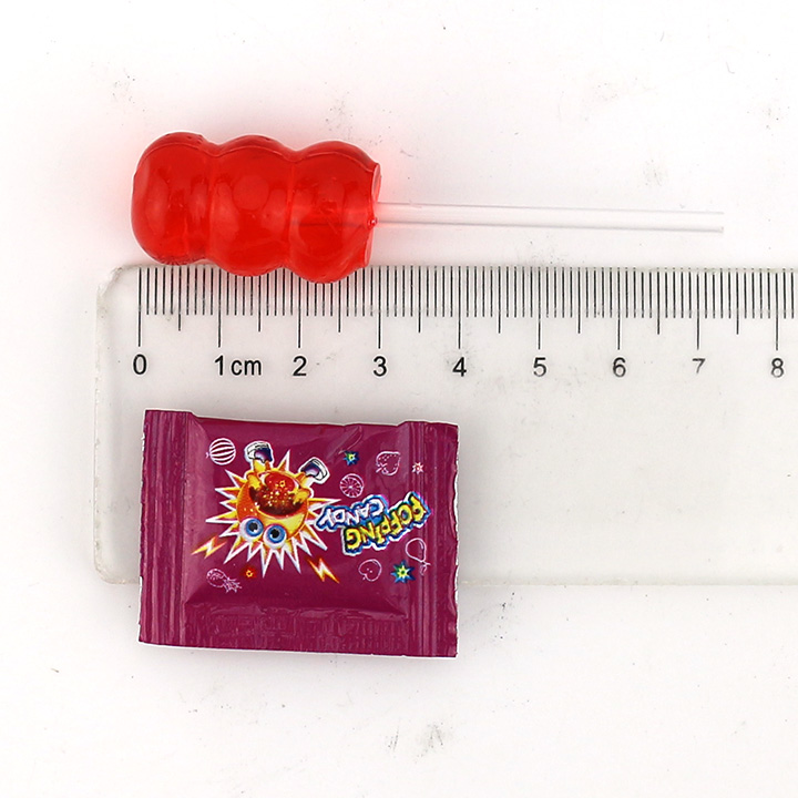 2024 Bingtanghulu shaped jelly soft gummy lolly pop with popping candy CH-J578