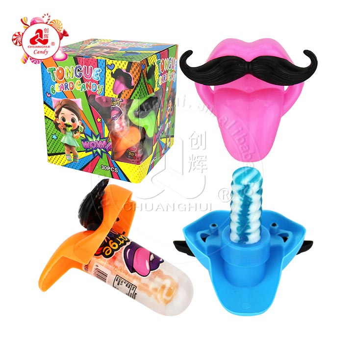 Halloween bearded lips tongue shaped nipple lollipop toy candy CH-T1274
