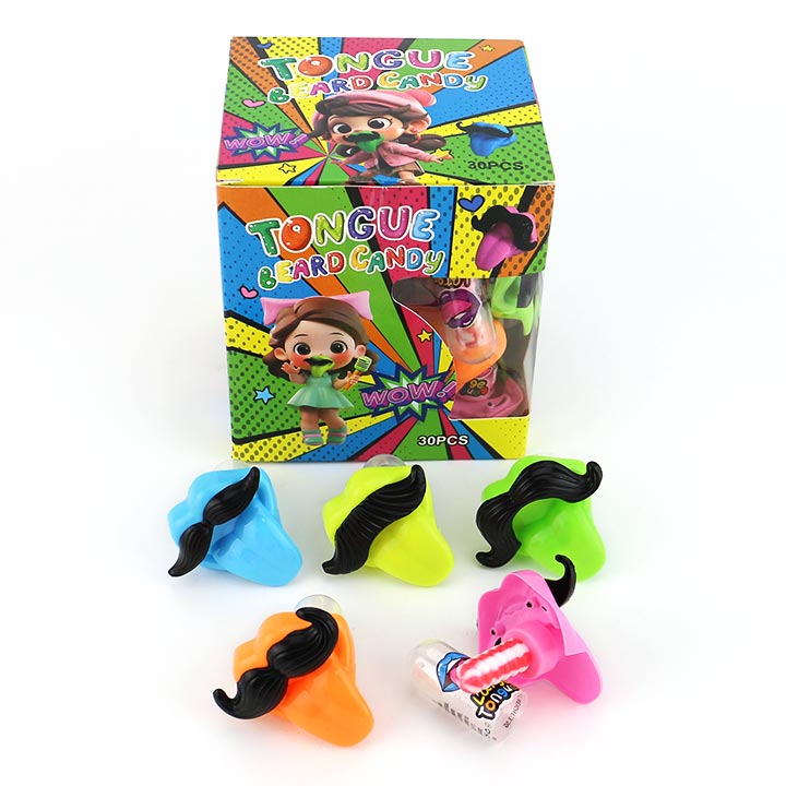 Halloween bearded lips tongue shaped nipple lollipop toy candy CH-T1274