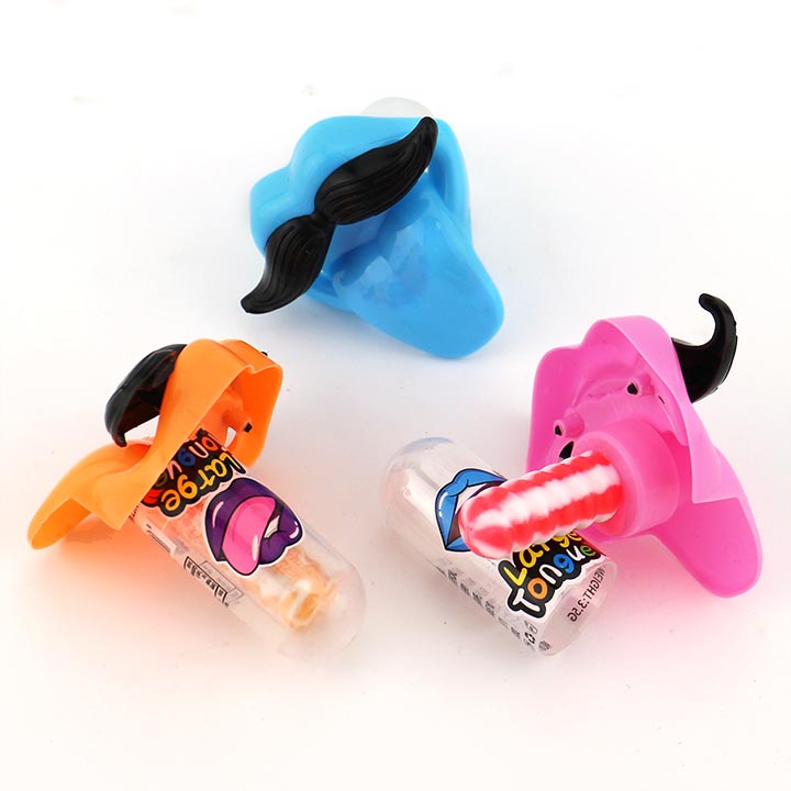 Halloween beard lips tongue shaped nipple hard lollipop toy candy CH-T1274-1