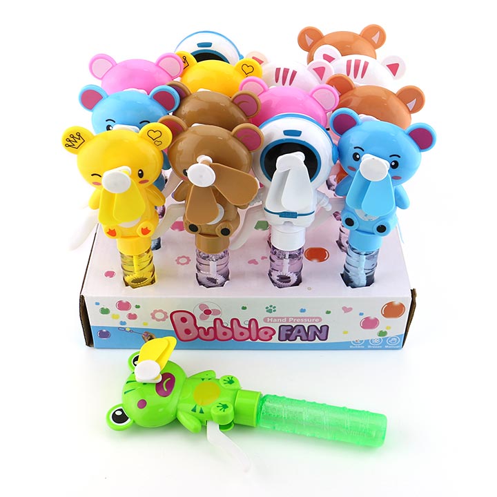 Cartoon mix Animal Bubble Fan hand press fan and summer water toy CH-XW021