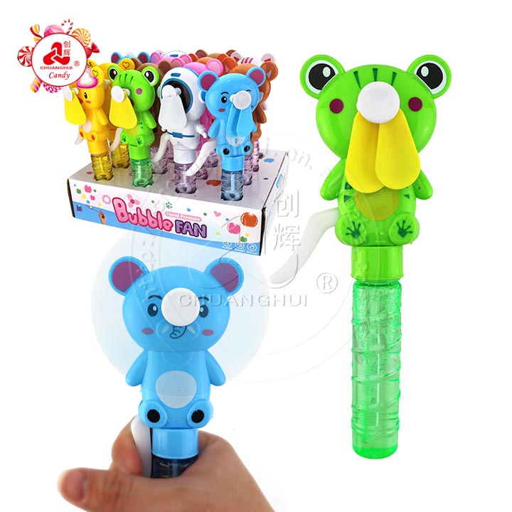 Cartoon mix Animal Bubble Fan hand press fan and summer water toy CH-XW021