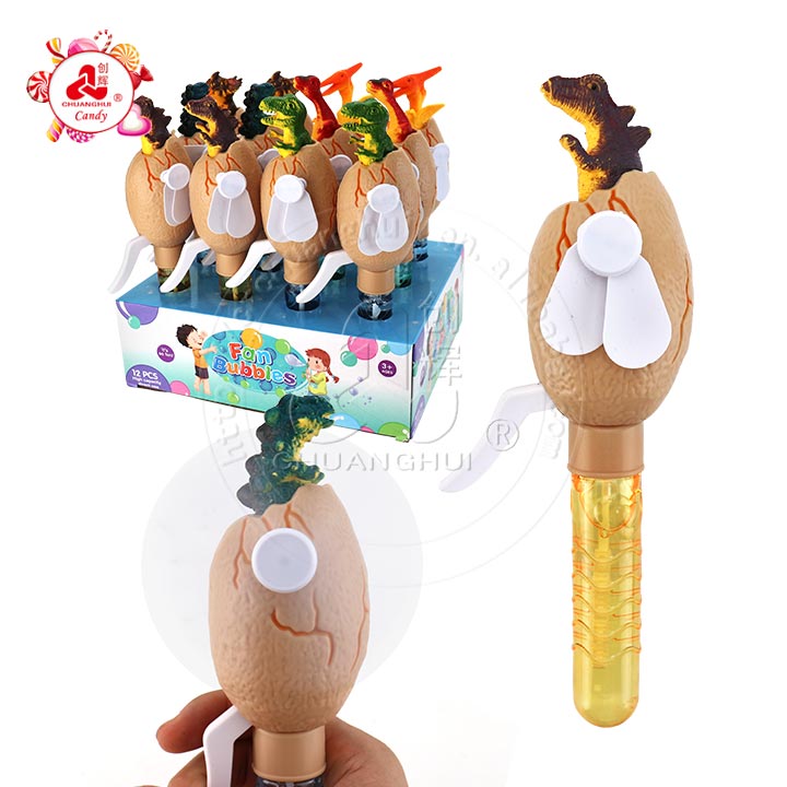 Dinosaur egg shaped hand press fan and summer bubble fan water toy CH-XW022