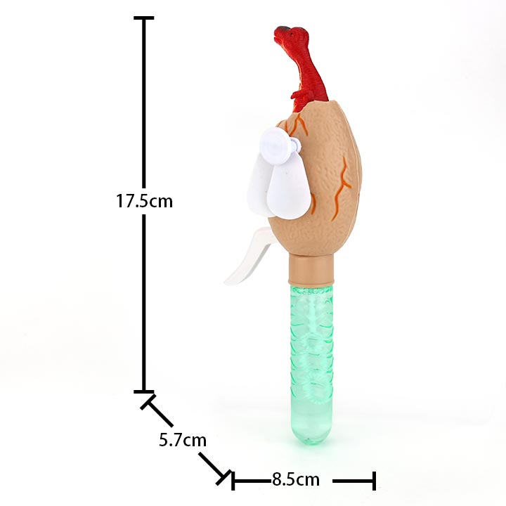 Dinosaur egg shaped hand press fan and summer bubble fan water toy CH-XW022