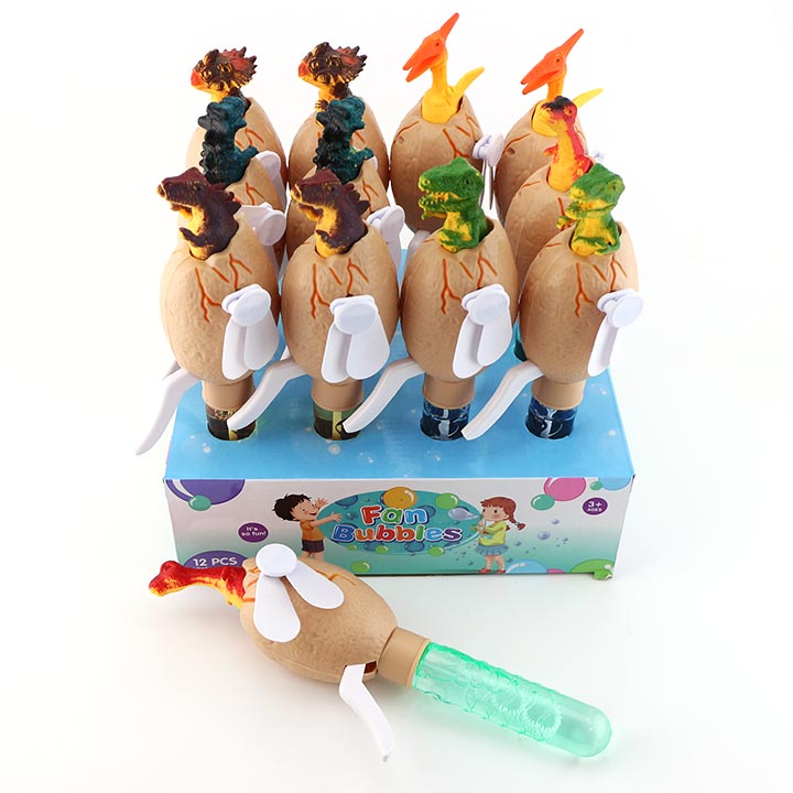 Dinosaur egg shaped hand press fan and summer bubble fan water toy CH-XW022