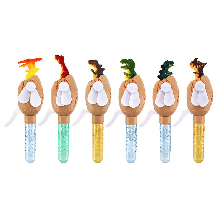 Dinosaur egg shaped hand press fan and summer bubble fan water toy CH-XW022