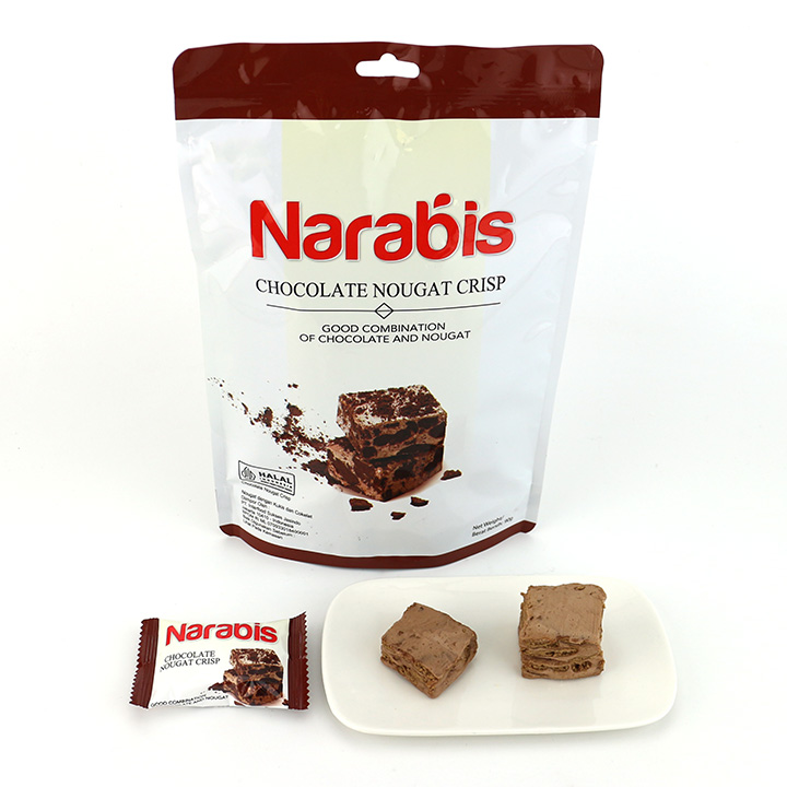 90g mixed flavor snowflake crisp pastry biscuits cream Narabis nougat crisp candy CH-D122-1