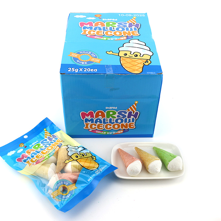 Crispy marshmallow ice cone ice cream marshmallow with jam filling CH-M183