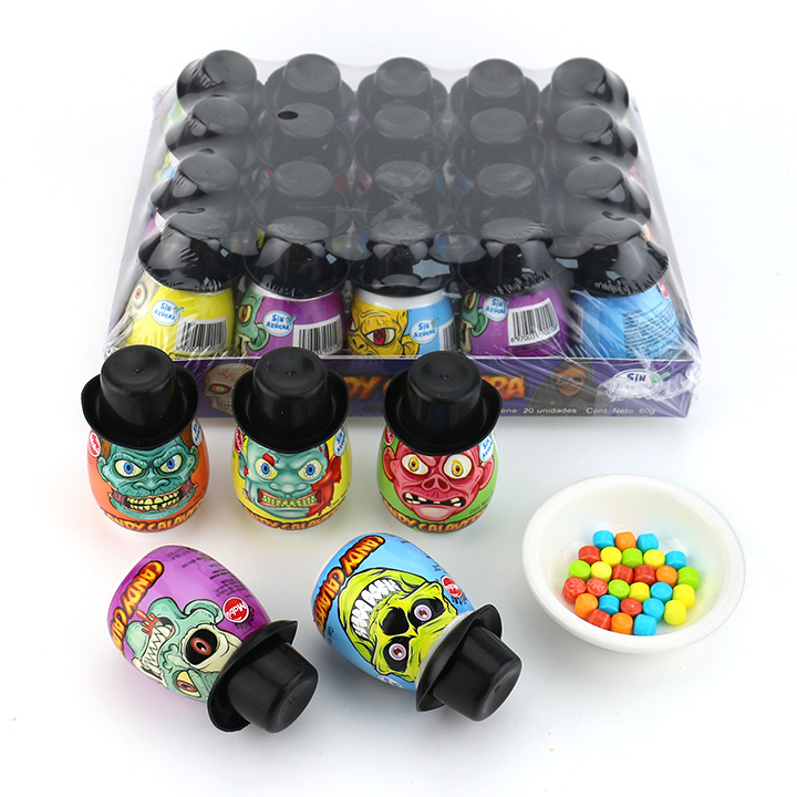 Halloween Zombie with Hat bottle toy candy CH-N686