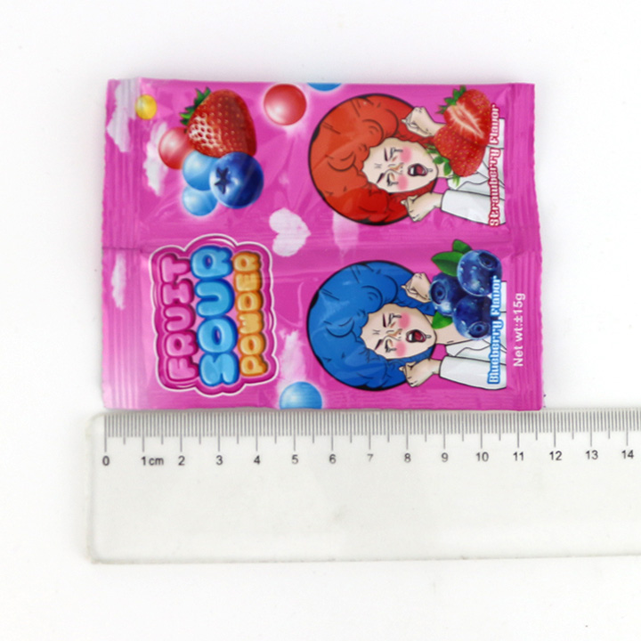 2 in 1 strawberry and blueberry flavored Fruit sour powder candy CH-N692
