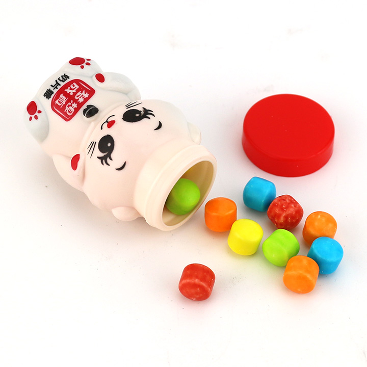 Lucky Wealth Cat shaped bottle candy CH-N693